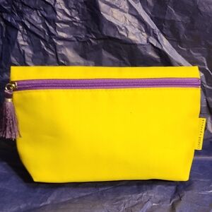 Clinique X Donald Yellow and Purple Cosmetic Bag